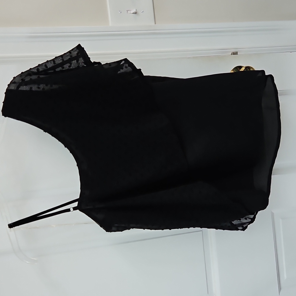 NWT Andree One Shoulder Black Top - Picture 6 of 6